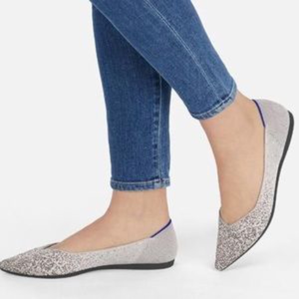 🦄Rothy’s Retired Pearl Metallic Points🦄